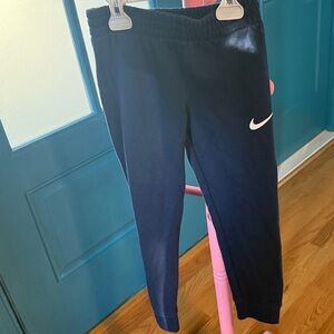 Nike Dark Blue Joggers with White Logo